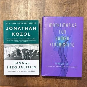 Savage Inequalities and Mathematics for Human Flourishing Books